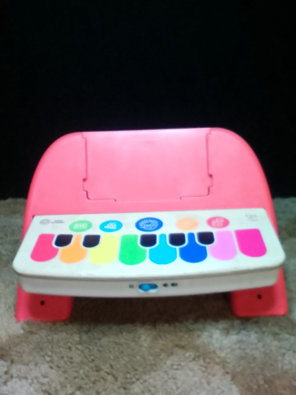 Red Kids Musical Toy Piano with Colorful Keys Baby Einstein